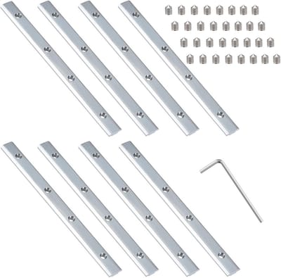 Aluminium Profiel Connectoren - Stangprofiel Koppelingen - Frame Bouwen - Rechte Verbinding - 2020 Serie - Zilver
