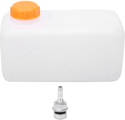 28,5x14x14cm gasbrandstoftank, 5,5L grote capaciteit stookolie benzinetank kunststof voor auto vrachtwagen schip luchtvaart hulpverwarmingskast (oranje)