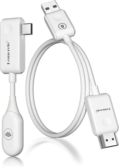 Lemorele P10 HDMI Draadloze Zender en Ontvanger 1080p 60Hz Extender Kit - Type-C naar HDMI - USB Voeding - 50M Langeafstand Draadloze Display Dongle - Voor TV, Camera, Laptop, Projector - Plug & Play