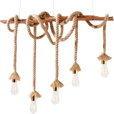 Licht-Erlebnisse - Gabriella - Hanglamp - E27 - van - Bambus - in - Natuur