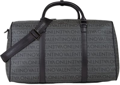 VALENTINO reistas Billion Duffel Bag Grigio / Nero grijs