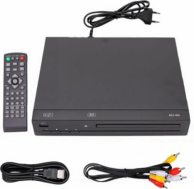 Regiovrije Dvd-speler - Thuisstereospeler - Films Kijken - 1080P HD Resolutie - Compact Formaat - Zwart