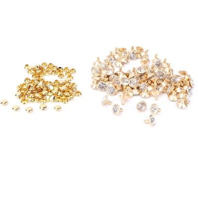 Stof Kristal Inleg Snelle Klinknagels 12mm Spots Studs Dop voor DIY Leer Ambacht Decoratie(#4)