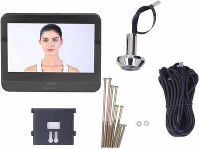 Slimme Deurbelcamera - Draadloze Portier - Huisbeveiliging - HD Video Streaming - 18.9 x 12.6 x 7.5 cm - Zwart Zilver