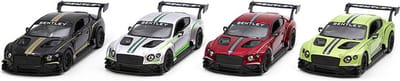 Kinsmart Bentley Continental Gt3 Pull-back motor verkrijgbaar in 4 kleuren verkoop per stuk 1:38