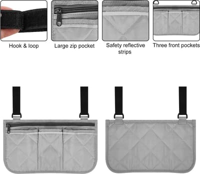 rolstoel opbergtas - Veilige opbergtas voor rolstoelen, mobiliteitshulp rolstoelaccessoires tas voor ouderen senioren