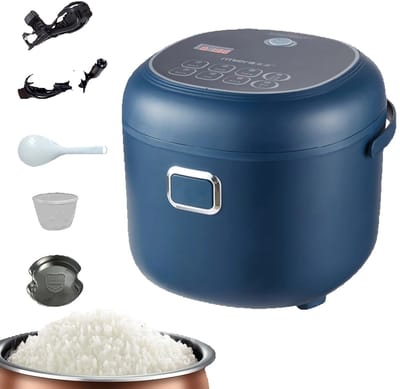 Aafinity Rijstkoker - Rijstkoker klein - Rijstkoker met stomer - 200W - 2 liter - voor 1-3 personen - Ook voor het koken van noodles