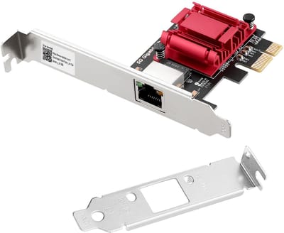 5G PCIe Netwerkadapter RTL8126 5000/2500/1000/100 Mbps PCI Express 3.1 Gigabit Ethernet-kaart RJ45 LAN-controller, ondersteuning PXE voor Windows/Linux met laag profiel