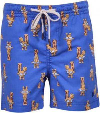 Woody zwembroek jongens/heren – koningsblauw – giraf – 201-1-ZWW-W/997 – maat S