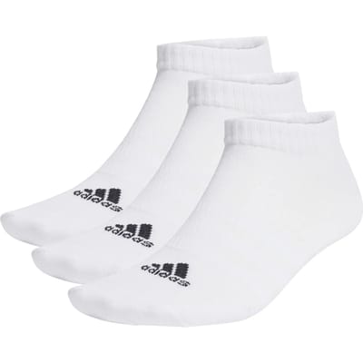 adidas Sportswear Dunne en Lichte Sportswear Korte Sokken 3 Paar - Unisex - Wit- 34-36