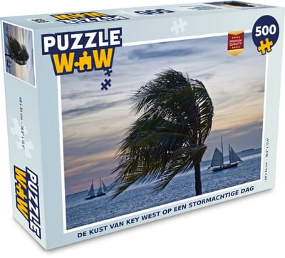Puzzel De kust van Key West op een stormachtige dag - Legpuzzel - Puzzel 500 stukjes