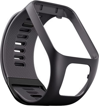 Siliconen bandje - geschikt voor TomTom Runner 2 / Runner 3 / Spark 2 / Spark 3 - grijs