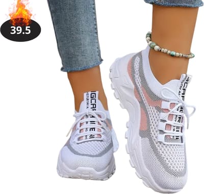 Livano Schoenen Dames - Sneakers - Comfortabel - Sportief - Casual - Volwassen - Roze - Maat 39.5