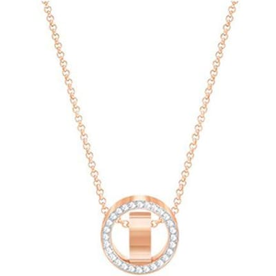 Swarovski Holle Moderne Minimalistische Sleutelbeen Ketting Dames ketting 5289495 Box+Shopping Bag white