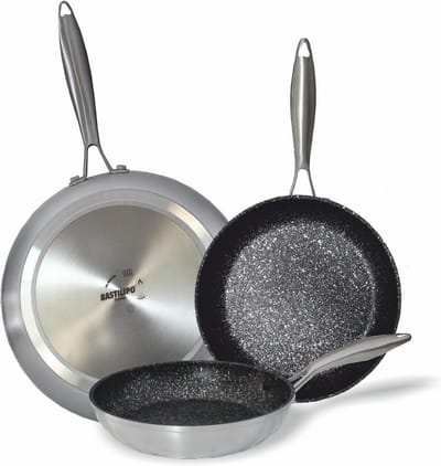 28 cm Aluminium Pan - Grijs - Ideaal voor Koken en Bakken