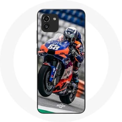 Hoesje - Maniacase - Samsung Galaxy A03 - Miguel Oliveira Moto GP 88 - Flexibel - Zwart