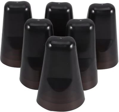 Dailygoods - SHINEOFI 6-delige schenktuit met lekvrije stofkap, precies passend voor wijn, whiskyflessen, beschermt tegen morsen en stof, veelzijdig inzetbaar voor thuis en in de horeca