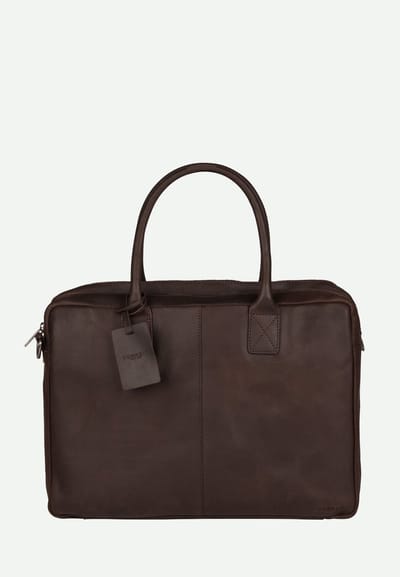 Burkely Fundamentals Vintage Taylor Worker 15.6'' - Laptoptas - Volwassenen - Bruin