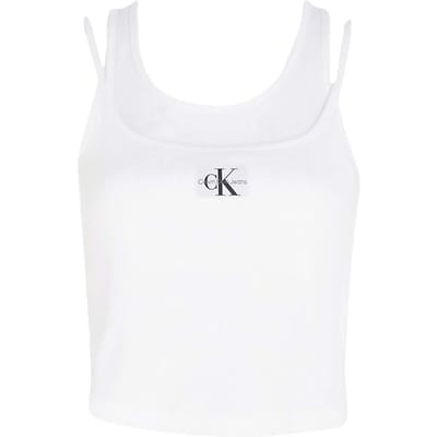 Luxe geribbelde top voor dames van Calvin Klein