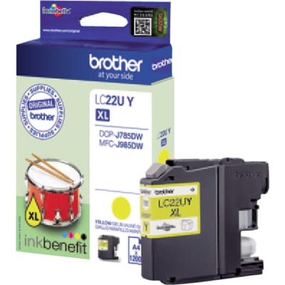 Brother Inktcartridge LC-22UY XL Geel Hoge capaciteit