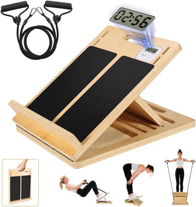 HEZIVO® Squat Wedge - Slant Board - Stretch Block - Balans Krachttraining en Fitness - Verstelbaar - Met Timer
