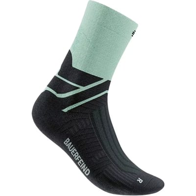 Bauerfeind Run Performance Mid Cut  Hardloopsokken Dames-turkoois