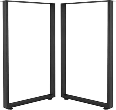 Zware metalen vierkante bureaupoten voor eettafel en salontafel – 28 inch hoog