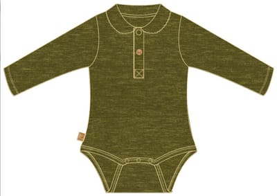 Frogs and Dogs - kraamcadeau / baby- meisjes - romper - jungle - Khaki - maat 56