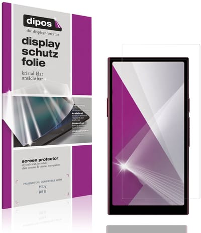 dipos – 4x Beschermfolie geschikt voor Hiby R8 II | Krasbestendige & heldere Screenprotector Ultra-Thin