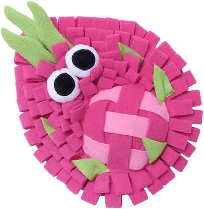 Snuffelmat Hond - Voederspel Kleed - Mentale Stimulatie - Natuurlijk Gedrag Stimuleren - 25 x 20 x 3 cm - Pitaya