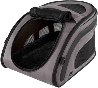Transportbox Hond - Reismand Draagbaar - Veilig Reizen - Vliegtuig Handbagage - 52 x 30 x 30 cm - Antraciet