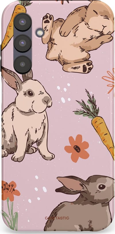 Casetastic Hoesje Geschikt voor Samsung A25 - Stijlvolle Beschermende Duo-layer Case - Hop hop knuffels