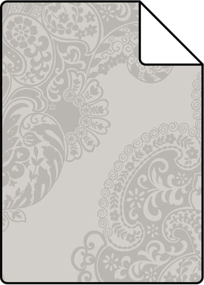 Proefstaal Origin Wallcoverings behang ornamenten taupe - 26,5 x 21 cm - 345915-S