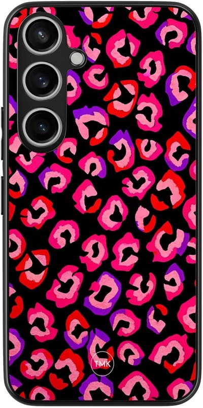 Hoesje geschikt voor Samsung Galaxy A15 - Luipaard neon - Multi - TPU case - Luipaardprint - Hardcase zwart telefoonhoesje