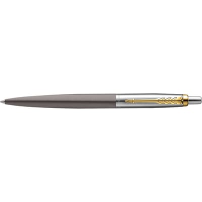 Parker Jotter XL Ballpoint Pen | Grey Lacquer with Gold Trims | Medium Point | Blue Ink Refill | Gift Box