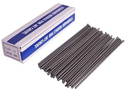 SWANSOFT Naaldontroester, ontkalken van naalden voor naaldontroest, 38 stuks platte punt, perslucht, naaldenontroester, reservenaalden, 3 mm x 180 mm