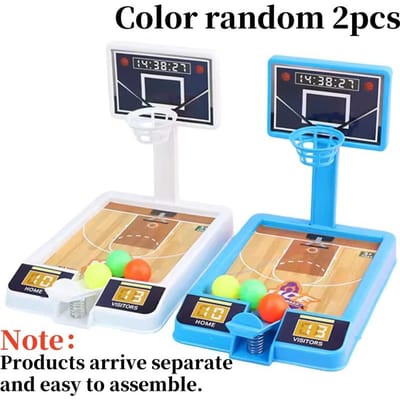 Kinderen Kinders 2 Stuks Mini Basketbal Vinger Schietmachine Kleur Willekeurig Bordspel Ouder-kind Interactie Desktop Spellen Feest Cadeau