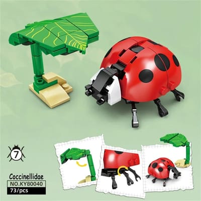 Coccinelles d'Insectes de Haute Qualité Bâtiment de Haute Qualité Blocs de Haute Qualité Ensembles de Jeu Kit de Collection - Jeu Longue Durée de Haute Qualité Pour with-box