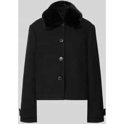 Regular fit jack met doorlopende knoopsluiting