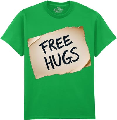 Free Hugs Note The Coloured House T-shirt 4XL