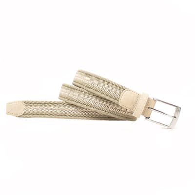 TRESANTI | ELIJAH | Meerkleurig gevlochten riem | Light groen | Size 115