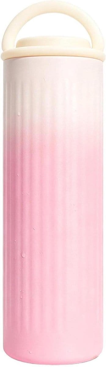 Herbruikbare Koelelementen - Flesvormige Koeler - Onderweg Koelen - Langdurige Temperatuurregeling - 17 cm - Roze