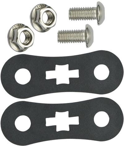 Dailygoods- Gastankliftverhogers 2 Stuks - Zwart - IJzer - Compatibel met Ha-rley Sportster Nightster - Voorzijde - Lengte 7cm - Tankverhogers