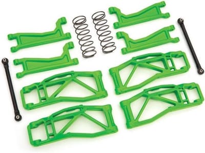 Wishbone set groen met trekstangen, steekassen, veren