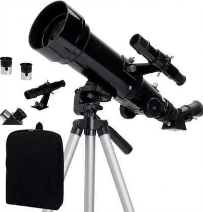 SNJY® Sterrenkijker - Telescoop - Ruimte Kijker - 165x Zoom - 70mm met Rugtas - Zwart