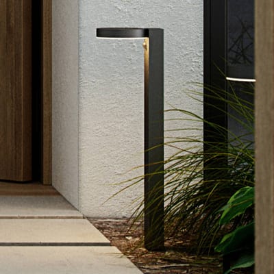 Nordlux Rica rond-tuinpaal-solar-LED module-zwart
