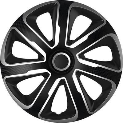 Autostyle Wieldoppen Livorno 16 Inch Abs Zwart/zilver Set Van 4