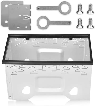 2DIN dubbel metalen frame autoradio - inbouwframe universeel - radiografisch frame auto dvd-speler - GPS-navigatie auto - radiohouder - inbouwset dubbele DIN auto .