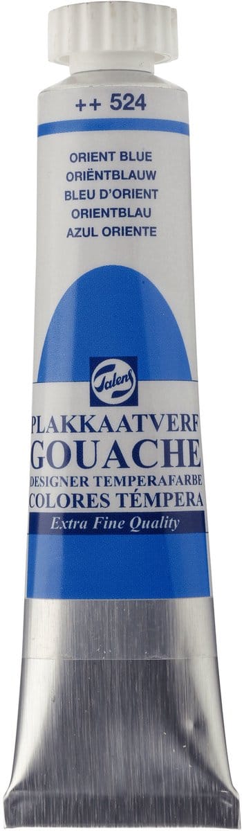 Plakkaatverf - 524 Oriëntblauw - Gouache extra fine - Talens - 20 ml