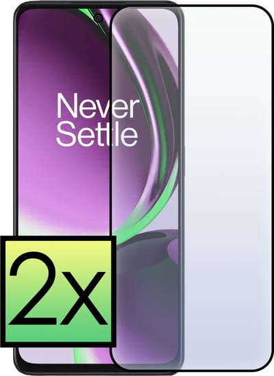 Screenprotector - 2 Stuks - Geschikt voor OnePlus Nord CE 3 Lite - Full Cover - Beschermglas - Gehard Glas - Tempered Glass - Screen Protector